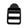 Black plastic buckle, four-position buckle, mesh buckle, arc-shaped ladder buckle, backpack webbing adjustment, four-position buckle, flat ladder buckle, plastic adjustment buckle Item Picture